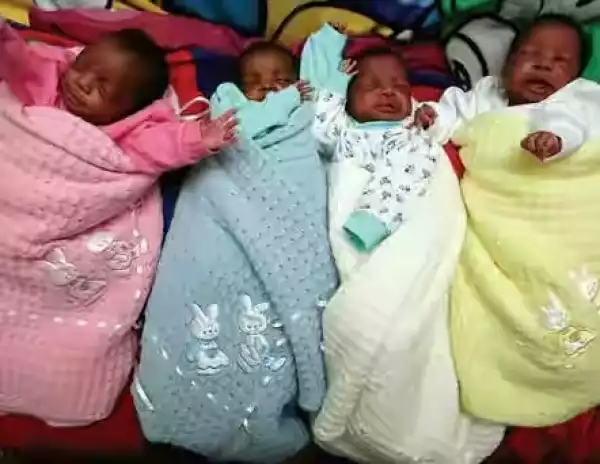 Woman Delivers Quadruplets Four Years After Wedding [See Photo]